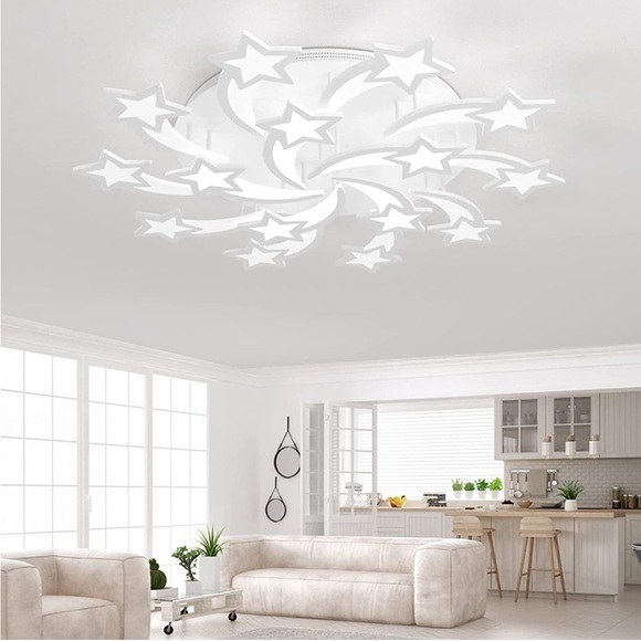 LED Modern Ceiling Fixture Heads Flush Mount Dimmable Chandelier Ceiling… - Picture 6 of 6